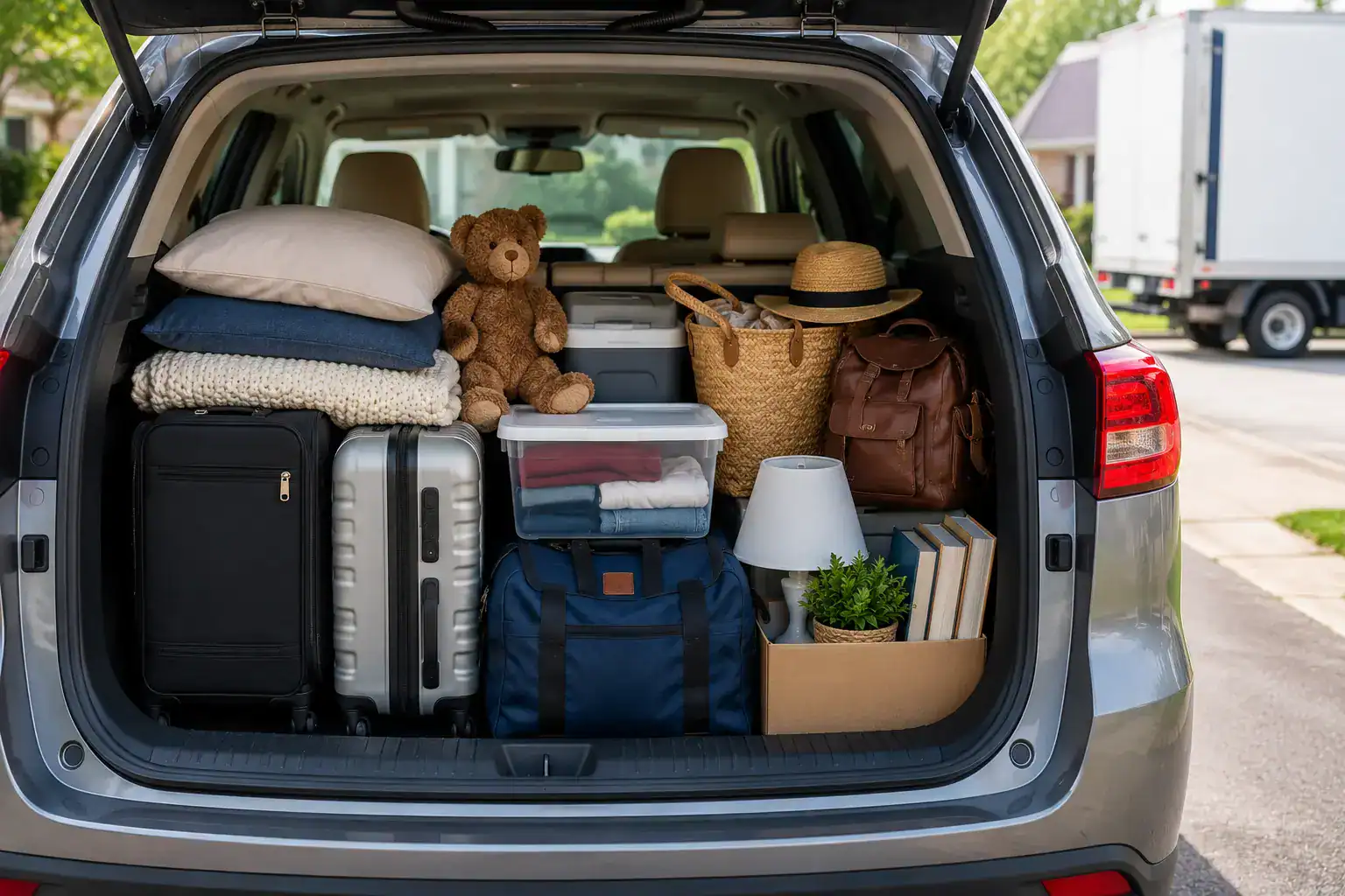 can you put stuff in the car when shipping?