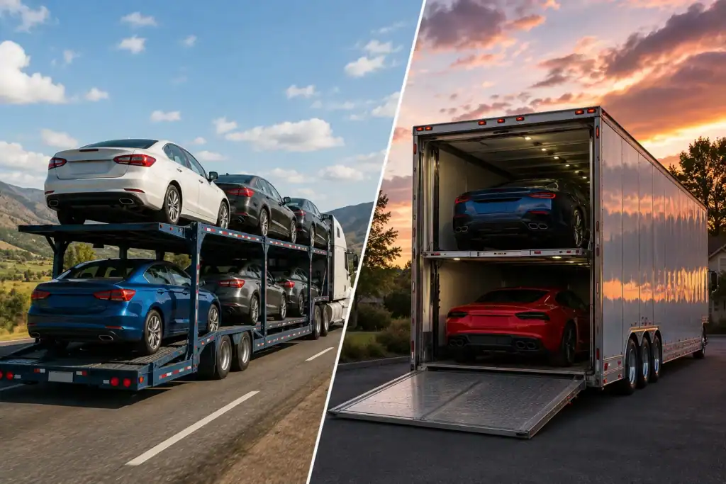open vs closed transportation
