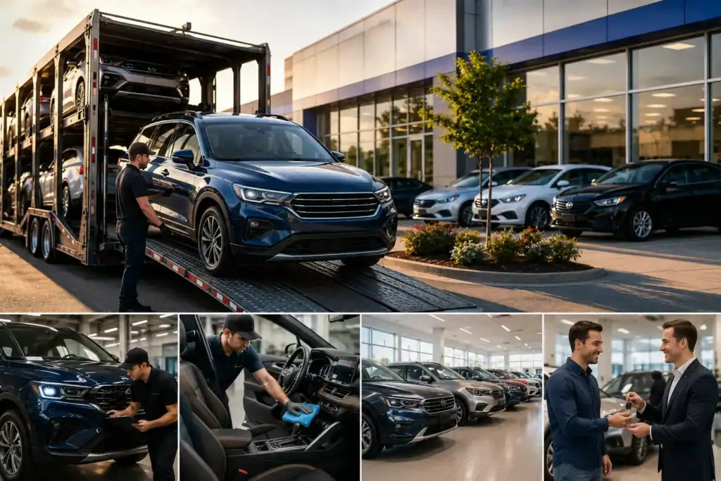 what happens when the car finally reaches the dealership?