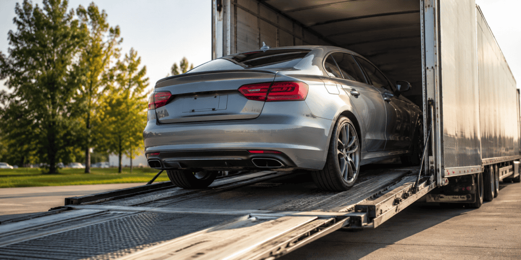 car during shipping